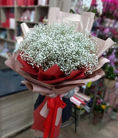 Букет цветов из: Гипсофила в Комсомольский